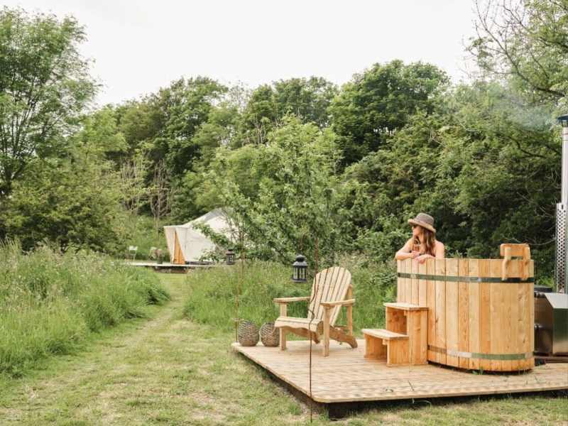 Dog Friendly Glamping Near Me With Hot Tub